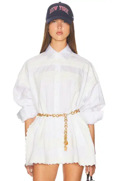 Helsa The Summer Overshirt With Vintage Swiss Embroidery | Thumbnail 3 Helsa The Summer Overshirt With Vintage Swiss Embroidery | Thumbnail 3