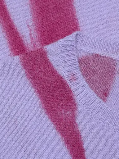 The Elder Statesman Women's Mythic Oversized Dyed Cashmere T-Shirt Maxi Dress - Lilac Red Cedar | Thumbnail 7 The Elder Statesman Women's Mythic Oversized Dyed Cashmere T-Shirt Maxi Dress - Lilac Red Cedar | Thumbnail 7