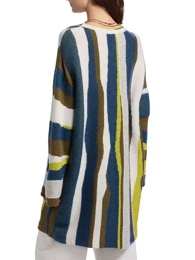 The Elder Statesman Women's Nora Shore Striped Cotton Tunic - Shore Multi | Thumbnail 5 The Elder Statesman Women's Nora Shore Striped Cotton Tunic - Shore Multi | Thumbnail 5