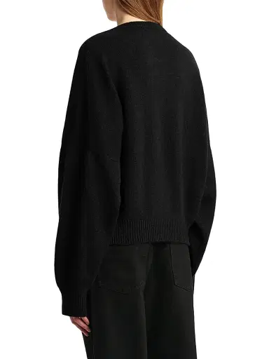 Khaite Women's Wolfe Drop-Shoulder Cashmere Sweater - Fog | Thumbnail 11 Khaite Women's Wolfe Drop-Shoulder Cashmere Sweater - Fog | Thumbnail 11