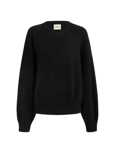 Khaite Women's Wolfe Drop-Shoulder Cashmere Sweater - Fog | Thumbnail 7 Khaite Women's Wolfe Drop-Shoulder Cashmere Sweater - Fog | Thumbnail 7