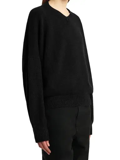 Khaite Women's Wolfe Drop-Shoulder Cashmere Sweater - Fog | Thumbnail 10 Khaite Women's Wolfe Drop-Shoulder Cashmere Sweater - Fog | Thumbnail 10