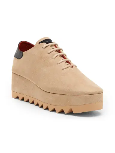 Stella McCartney Women's Elyse Round Toe Platform Sneakers - Desert - Size 11 | Thumbnail 2 Stella McCartney Women's Elyse Round Toe Platform Sneakers - Desert - Size 11 | Thumbnail 2