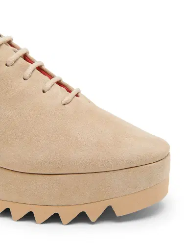 Stella McCartney Women's Elyse Round Toe Platform Sneakers - Desert - Size 11 | Thumbnail 5 Stella McCartney Women's Elyse Round Toe Platform Sneakers - Desert - Size 11 | Thumbnail 5