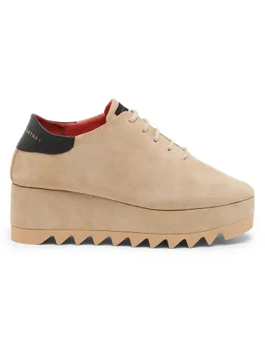 Stella McCartney Women's Elyse Round Toe Platform Sneakers - Desert - Size 11 | Thumbnail 1 Stella McCartney Women's Elyse Round Toe Platform Sneakers - Desert - Size 11 | Thumbnail 1
