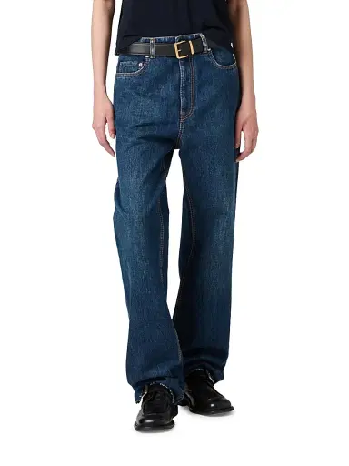 Miu Miu Women's Denim Jeans - Blue | Thumbnail 2 Miu Miu Women's Denim Jeans - Blue | Thumbnail 2