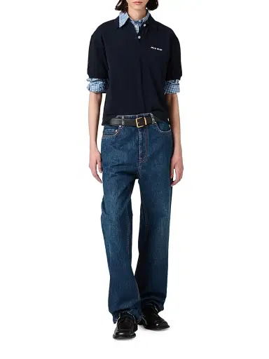 Miu Miu Women's Denim Jeans - Blue | Thumbnail 6 Miu Miu Women's Denim Jeans - Blue | Thumbnail 6