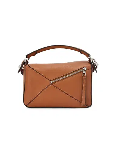 LOEWE Women's Puzzle Edge Leather Shoulder Bag - Light Grey | Thumbnail 11 LOEWE Women's Puzzle Edge Leather Shoulder Bag - Light Grey | Thumbnail 11