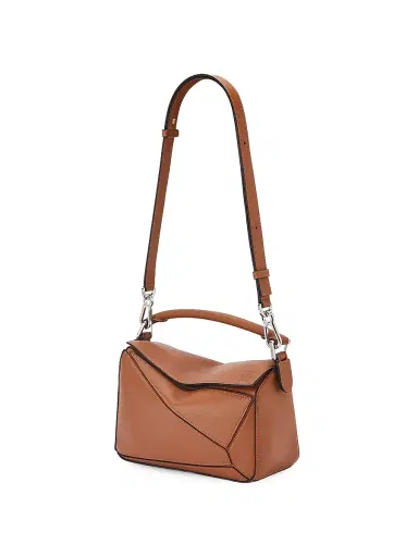 LOEWE Women's Puzzle Edge Leather Shoulder Bag - Light Grey | Thumbnail 12 LOEWE Women's Puzzle Edge Leather Shoulder Bag - Light Grey | Thumbnail 12