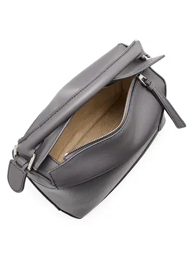LOEWE Women's Puzzle Edge Leather Shoulder Bag - Light Grey | Thumbnail 18 LOEWE Women's Puzzle Edge Leather Shoulder Bag - Light Grey | Thumbnail 18
