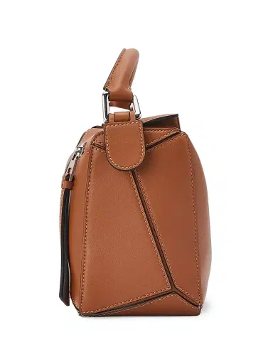 LOEWE Women's Puzzle Edge Leather Shoulder Bag - Light Grey | Thumbnail 10 LOEWE Women's Puzzle Edge Leather Shoulder Bag - Light Grey | Thumbnail 10
