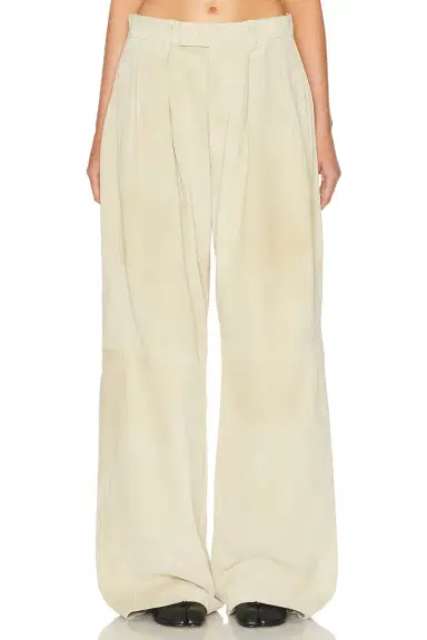 R13 Pleated Wide Leg Leather Pant | Thumbnail 1 R13 Pleated Wide Leg Leather Pant | Thumbnail 1