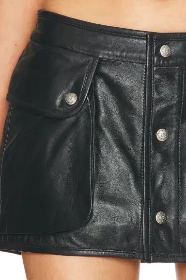 R13 Leather Layered Skort | Thumbnail 6 R13 Leather Layered Skort | Thumbnail 6