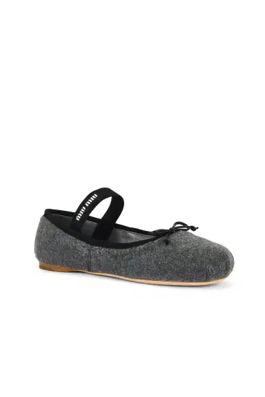 Miu Miu Ballerina Flat | Thumbnail 2 Miu Miu Ballerina Flat | Thumbnail 2