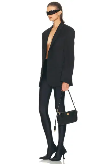 Balenciaga Rodeo Sling Embossed Croc Pochette Bag | Thumbnail 2 Balenciaga Rodeo Sling Embossed Croc Pochette Bag | Thumbnail 2