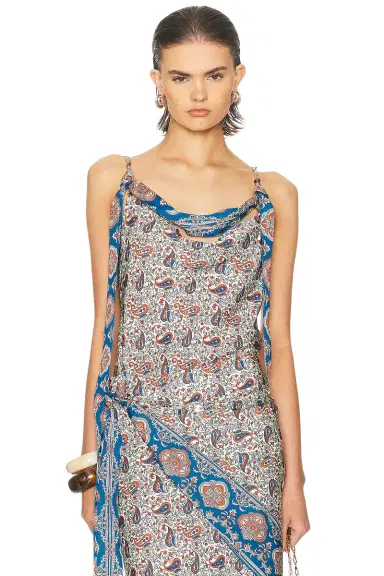 RABANNE Chain Scarf Top | Thumbnail 1 RABANNE Chain Scarf Top | Thumbnail 1