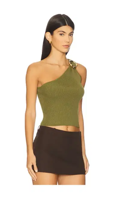 SIMKHAI Fenix One Shoulder Top | Thumbnail 2 SIMKHAI Fenix One Shoulder Top | Thumbnail 2
