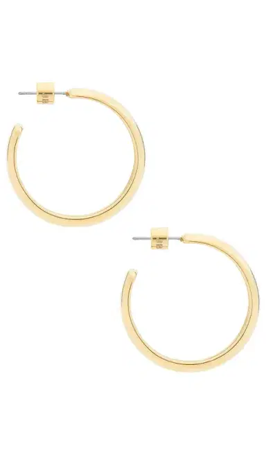 Jenny Bird Staple Hoops Large Earrings | Thumbnail 2 Jenny Bird Staple Hoops Large Earrings | Thumbnail 2