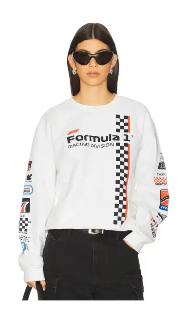 Junk Food F1 Racing Stripe Sweatshirt | Thumbnail 1 Junk Food F1 Racing Stripe Sweatshirt | Thumbnail 1