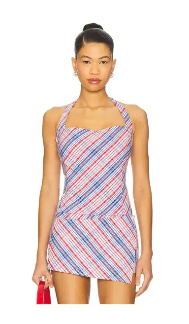 Frankies Bikinis Sterling Cotton Halter | Thumbnail 1 Frankies Bikinis Sterling Cotton Halter | Thumbnail 1