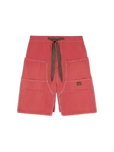 KAPITAL Easy Straight-Leg Cotton-Twill Drawstring Shorts - Men | Thumbnail 1 KAPITAL Easy Straight-Leg Cotton-Twill Drawstring Shorts - Men | Thumbnail 1