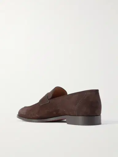 Loro Piana Sergio Walk Suede Penny Loafers - Men | Thumbnail 4 Loro Piana Sergio Walk Suede Penny Loafers - Men | Thumbnail 4