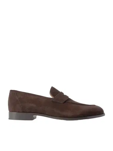 Loro Piana Sergio Walk Suede Penny Loafers - Men | Thumbnail 1 Loro Piana Sergio Walk Suede Penny Loafers - Men | Thumbnail 1