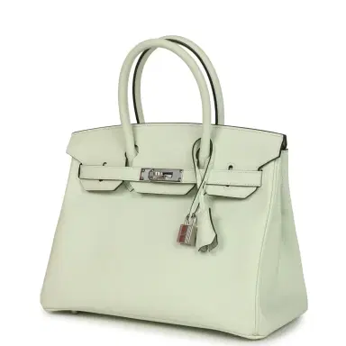 HERMÈS Hermes Birkin Sellier 30 Vert Fizz Epsom Palladium Hardware | Thumbnail 3 HERMÈS Hermes Birkin Sellier 30 Vert Fizz Epsom Palladium Hardware | Thumbnail 3