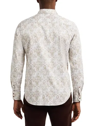 Robert Graham Men's Delancey Button-Front Shirt - Khaki - Size XXL | Thumbnail 4 Robert Graham Men's Delancey Button-Front Shirt - Khaki - Size XXL | Thumbnail 4
