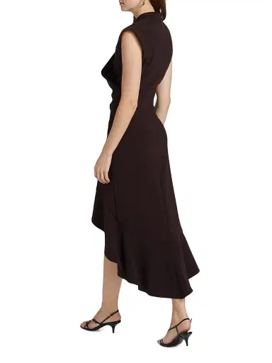 PRABAL GURUNG Women's Angie Wrap-Front Midi-Dress | Thumbnail 5 PRABAL GURUNG Women's Angie Wrap-Front Midi-Dress | Thumbnail 5