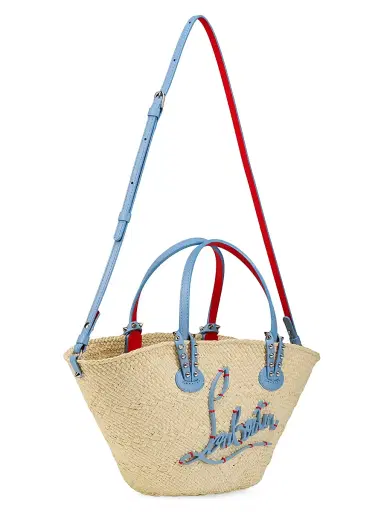 Christian Louboutin Women's Cabata Mini Bag - Natural Blue | Thumbnail 2 Christian Louboutin Women's Cabata Mini Bag - Natural Blue | Thumbnail 2