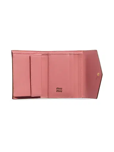 Miu Miu Women's Leather Wallet - Pink | Thumbnail 4 Miu Miu Women's Leather Wallet - Pink | Thumbnail 4