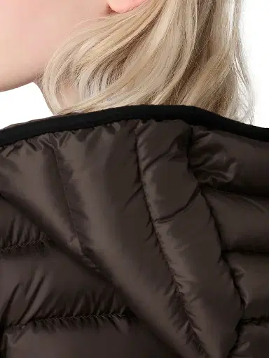 Miu Miu Women's Light Pongé Down Hoodie Jacket | Thumbnail 6 Miu Miu Women's Light Pongé Down Hoodie Jacket | Thumbnail 6