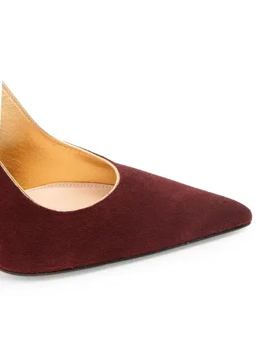 Gianvito Rossi Women's 95MM Suede Slingback Pumps - Royale Mekong | Thumbnail 5 Gianvito Rossi Women's 95MM Suede Slingback Pumps - Royale Mekong | Thumbnail 5