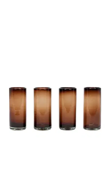 Verve Culture Set Of 4 Tamarind Highball Glass | Thumbnail 1 Verve Culture Set Of 4 Tamarind Highball Glass | Thumbnail 1