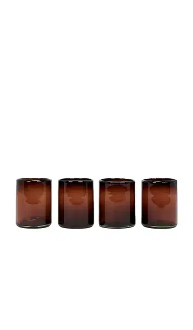 Verve Culture Set Of 4 Tamarind Handblown Glasses | Thumbnail 1 Verve Culture Set Of 4 Tamarind Handblown Glasses | Thumbnail 1