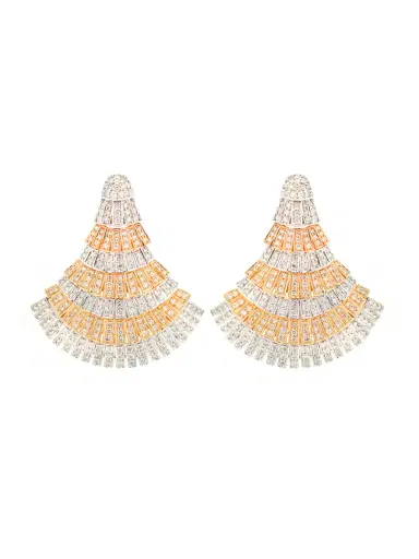 Wish Fine Jewelry 5.08ct Diamond 18K Gold Statement Earrings | Thumbnail 1 Wish Fine Jewelry 5.08ct Diamond 18K Gold Statement Earrings | Thumbnail 1