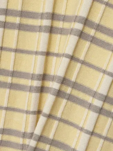 Guest In Residence Checked Ribbed Silk-blend Mini Dress | Thumbnail 4 Guest In Residence Checked Ribbed Silk-blend Mini Dress | Thumbnail 4