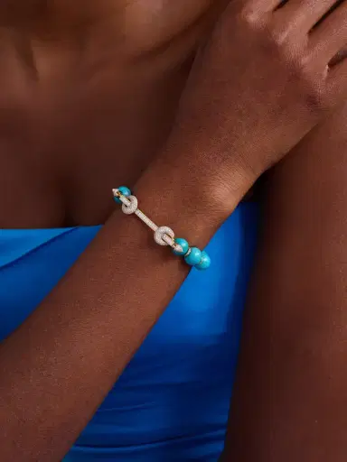 Ananya Jumbo Chakra 18-karat Gold Multi-stone Bracelet | Thumbnail 2 Ananya Jumbo Chakra 18-karat Gold Multi-stone Bracelet | Thumbnail 2