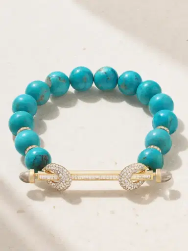 Ananya Jumbo Chakra 18-karat Gold Multi-stone Bracelet | Thumbnail 1 Ananya Jumbo Chakra 18-karat Gold Multi-stone Bracelet | Thumbnail 1