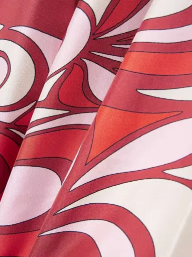 La DoubleJ Swing Feather-trimmed Printed Silk-twill Maxi Dress | Thumbnail 4 La DoubleJ Swing Feather-trimmed Printed Silk-twill Maxi Dress | Thumbnail 4