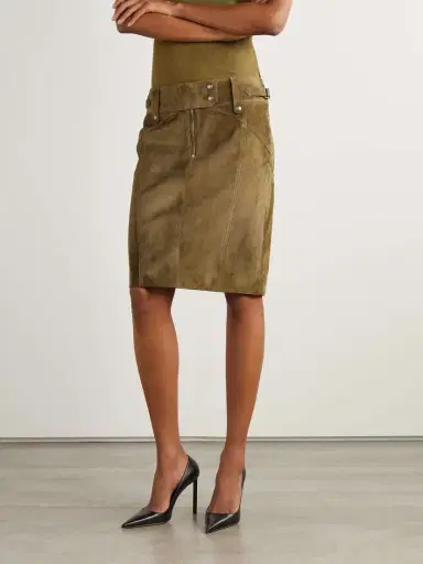 Tom Ford Belted Suede Skirt | Thumbnail 3 Tom Ford Belted Suede Skirt | Thumbnail 3