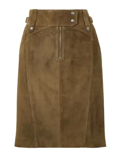 Tom Ford Belted Suede Skirt | Thumbnail 1 Tom Ford Belted Suede Skirt | Thumbnail 1