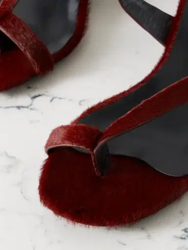 Khaite Aimee Calf Hair Sandals | Thumbnail 4 Khaite Aimee Calf Hair Sandals | Thumbnail 4