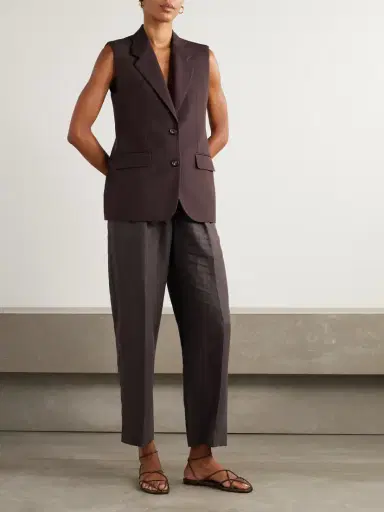 Loro Piana Rodger Pleated Linen Straight-leg Pants | Thumbnail 2 Loro Piana Rodger Pleated Linen Straight-leg Pants | Thumbnail 2