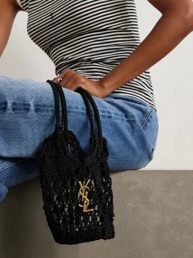Saint Laurent Woven Cord Shoulder Bag | Thumbnail 2 Saint Laurent Woven Cord Shoulder Bag | Thumbnail 2