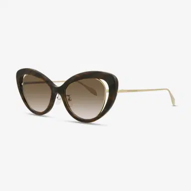 Alexander McQueen Alexander Mcqueen Cat Eye Acetate & Metal 53 mm Ladies Sunglasses by The Solist | Thumbnail 2 Alexander McQueen Alexander Mcqueen Cat Eye Acetate & Metal 53 mm Ladies Sunglasses by The Solist | Thumbnail 2