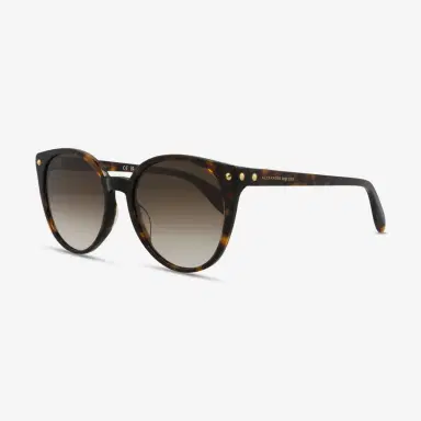 Alexander McQueen Alexander Mcqueen Round Acetate 55 mm Ladies Sunglasses by The Solist | Thumbnail 2 Alexander McQueen Alexander Mcqueen Round Acetate 55 mm Ladies Sunglasses by The Solist | Thumbnail 2