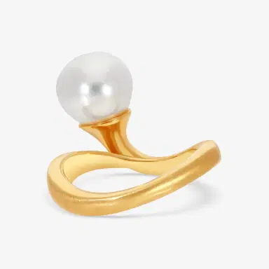 ASSAEL Assael Angela Cummings 18K Yellow Gold Single South Sea Cultured Button Pearl Ring Sz. 6.5 by The Solist | Thumbnail 3 ASSAEL Assael Angela Cummings 18K Yellow Gold Single South Sea Cultured Button Pearl Ring Sz. 6.5 by The Solist | Thumbnail 3