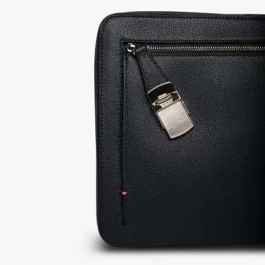 BALLY Bally Gabher Grey Leather Men's Portfolio by The Solist | Thumbnail 3 BALLY Bally Gabher Grey Leather Men's Portfolio by The Solist | Thumbnail 3